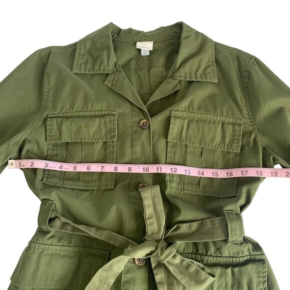 Via Penny Lane Reworked Apparel Panic! at the Disco Custom Olive Utility Jacket - Picture 3 of 9